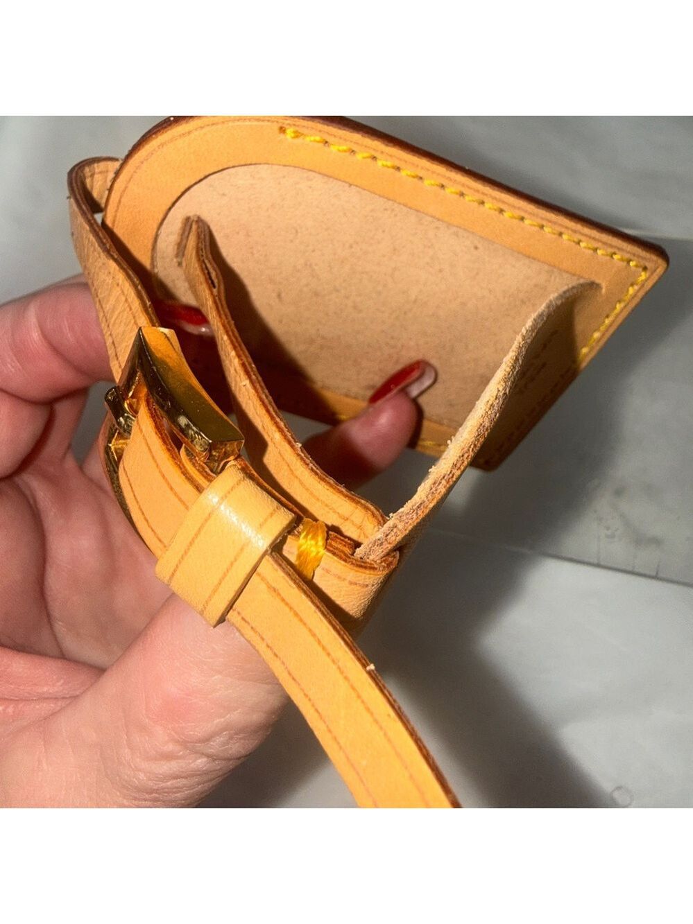 Louis Vuitton Tan, vachetta leather Louis Vuitton" logo - Picture 2 of 10